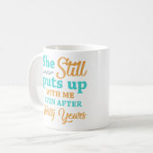 Mug 30e anniversaire du Mariage Humour pour hommes (Devant gauche)