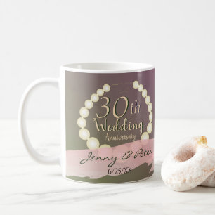 Mug 30e anniversaire du Mariage Pearl