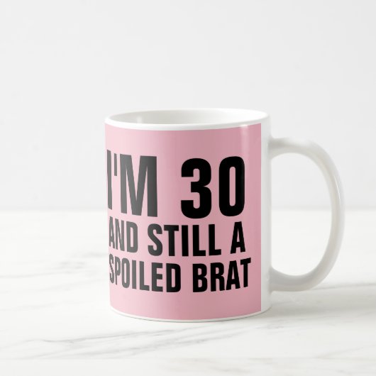 MUG 30E ANNIVERSAIRE FUNNY CAFÉ MUGS, BRAT (Droite)