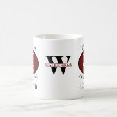 Mug 30e anniversaire Monogramme Légende Ajouter votre (Centre)