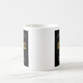 Mug 30e anniversaire Nom 1992 Black Gold Elegant Chic (Centre)