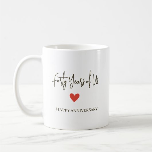 Mug 30e anniversaire – Trente ans ensemble (Gauche)