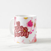 Mug 30e anniversaire Trente Flirty et Fun Fun Rose (Devant gauche)