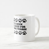 Mug 30ème Années de chien d'anniversaire (Devant droit)
