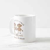 Mug 30ème anniversaire de mariage drôle son que sien (Devant gauche)
