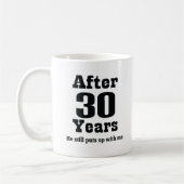 Mug 30ème Anniversaire (drôle) (Gauche)