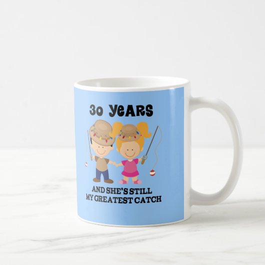 Mug 30ème Cadeau d'anniversaire de mariage pour lui (Droite)