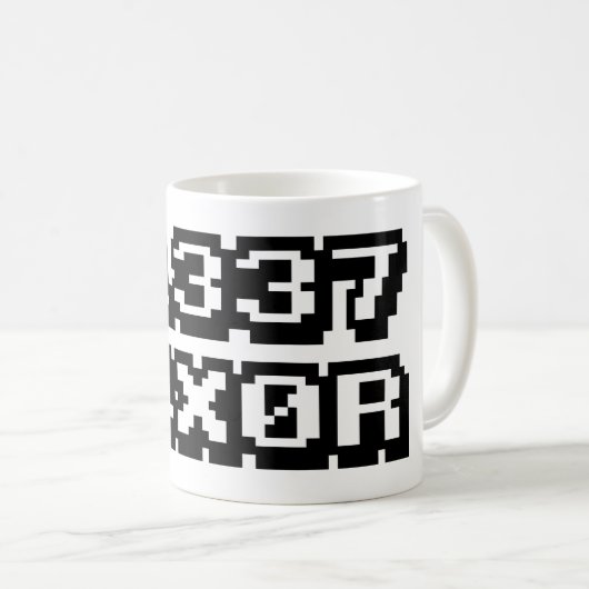 MUG 31337 H4X0R (Devant droit)