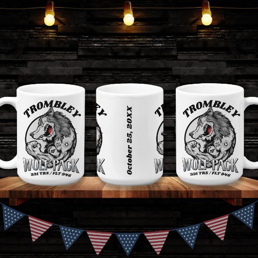 Mug 331 Wolf Pack Air Force BMT Graduation Cadeau pers