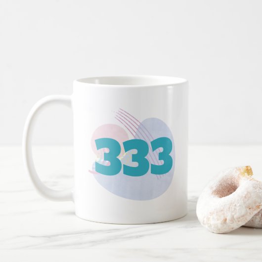 Mug 333 Manifestation d'affirmation d'orientation de l (Avec donut)