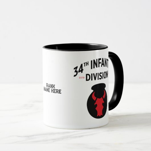 Mug 34e division d'infanterie (Devant droit)
