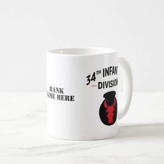 Mug 34e division d'infanterie (Devant droit)