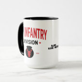 Mug 34e division d'infanterie personnalisable (Devant gauche)