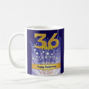 Mug 36e anniversaire de rétablissement personnalisé ch