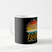 Mug 37 Ans 1988 Retro Awesome 37e anniversaire Cadeau (Devant gauche)