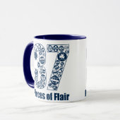 Mug 37 morceaux de talent (lettrage foncé) (Devant gauche)