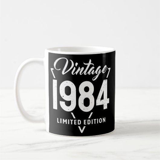 Mug 38 Years Old Vintage 1984 38e Birthday (Gauche)