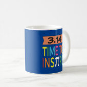 Mug 3.14 Le Temps D'Inspirer Pi Pun Drôle Plaisanterie (Devant droit)