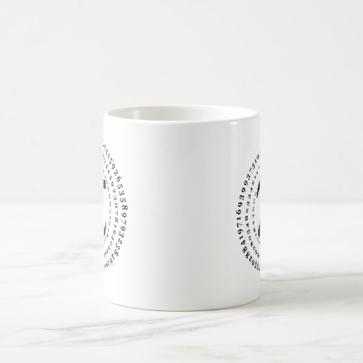 Mug 3.14 Numéro spiral Math Science Pi Day (Centre)