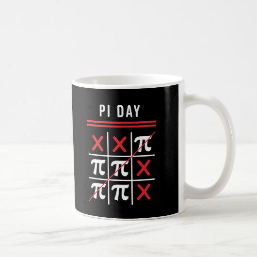 Mug 3.14 Tic-Tac-Toe Noughts Et Croix Joyeux Jour Du P (Droite)