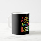 Mug 3.14 Un grand enseignant inspire un jeu de mots am (Devant gauche)