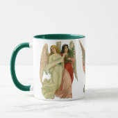 Mug 3 Anges Victoriennes Différents, Noël Vintage (Gauche)