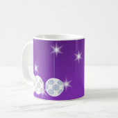 Mug 3 babioles blanches de Noël de conception de (Devant gauche)