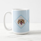 Mug 3 Brown Retriever blue losange (Gauche)