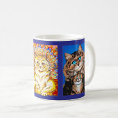 Mug 3 chats d'art par Louis Wain, (Devant droit)