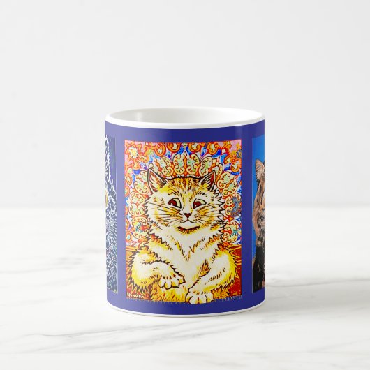 Mug 3 chats d'art par Louis Wain, (Centre)
