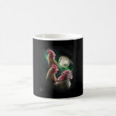 Mug 3 Chicken Moon Wolf Chickens Howling Wolves (Centre)