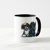 Mug 3 Chiens d'eau portugais (Devant droit)