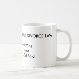 Mug 3 CHOSES À SAVOIR LA LOI DE DIVORCE : 1. La FEMME…