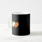 Mug 3 coeurs drapeau Irlande St. Patrick's Day drapeau (Devant gauche)