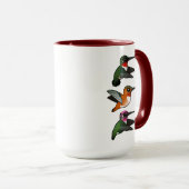 Mug 3 colibris Birdorés en vol (Devant droit)
