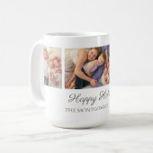 Mug 3 Collage de photos de famille Joyeux Fêtes Noël (Devant gauche)