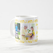 Mug 3 Collage photo, Typographie personnalisée - Grand (Devant gauche)