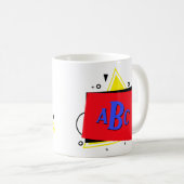 Mug 3 Couches géométriques Monogrammes de la lettre in (Devant droit)
