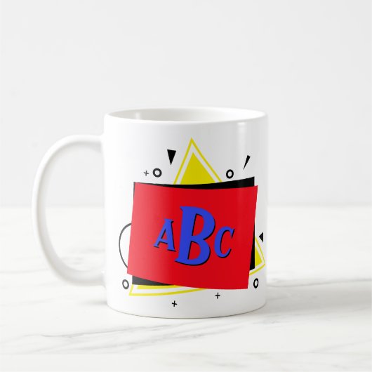 Mug 3 Couches géométriques Monogrammes de la lettre in (Gauche)