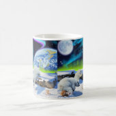 Mug 3 cubes d'ours polaires jouant dans la neige - Art (Centre)