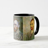 Mug 3 différents autoportraits de Van Gogh (Devant droit)
