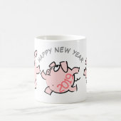 Mug 3 Drôle Drôle Dessin Illustration Cochon Année 201 (Centre)