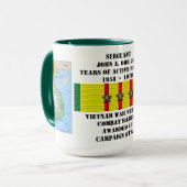 MUG 3 ÉTOILES COMBAT MARINE VIETNAM WAR VETERAN (Devant gauche)
