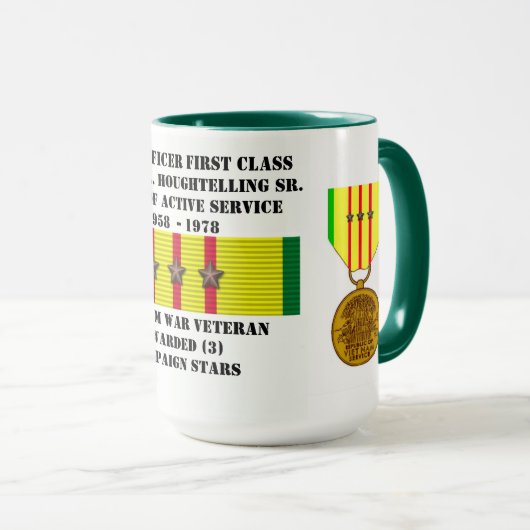 MUG 3 ÉTOILES GUERRE DU VIETNAM (Devant droit)