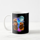 Mug 3 Ferret Moon Howling Ferrets Funny For Men, Women (Gauche)