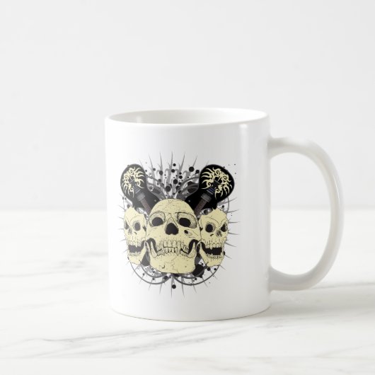 Mug 3 guitares de crâne (Droite)
