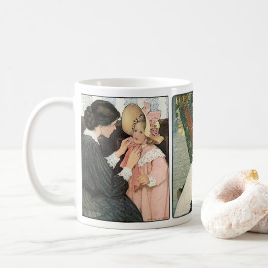 Mug 3 Illustrations différentes de Jessie Willcox Smit (Avec donut)