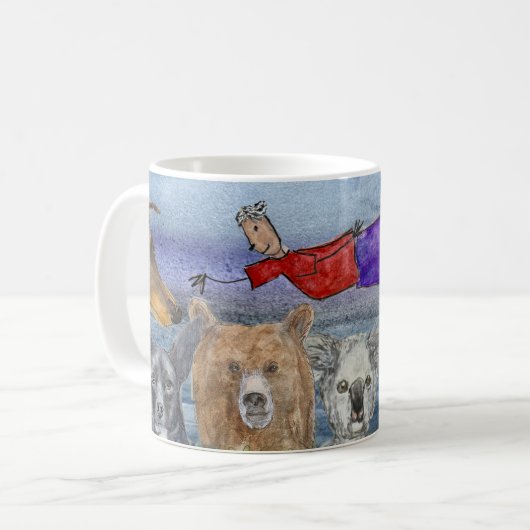 Mug #3 Joanna Flying Over Animals  (Devant gauche)