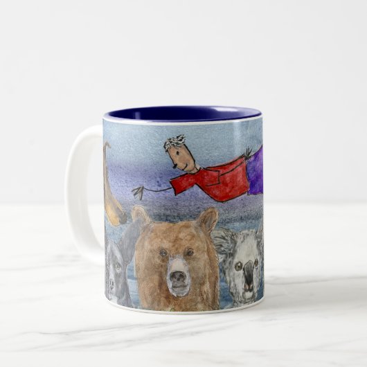 Mug #3 Joanna Flying Over Animals (Devant gauche)