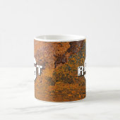 Mug 3 Lettre initiale Monogramme Plaque d'acier rouill (Centre)